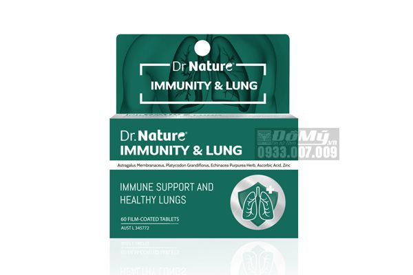 Bổ Phổi Dr.Nature Immunity & Lung 60 Viên