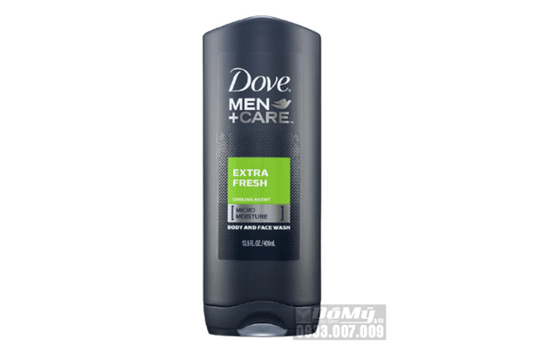 Sữa tắm và rửa mặt Dove Men Care Extra Fresh 532ml nhập từ Mỹ