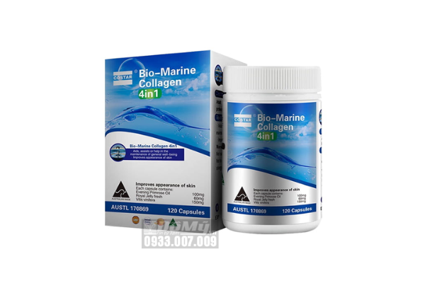Viên uống đẹp da Bio Marine Collagen 4 in1 120 viên của Úc
