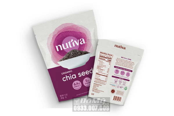 Hạt Chia Seed Nutiva Organic loại 1.36kg của Mỹ