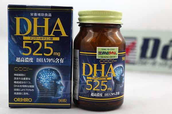 Viên uống giúp tăng cường trí nhớ ORIHIRO DHA 525 hộp 90 viên của Nhật Bản