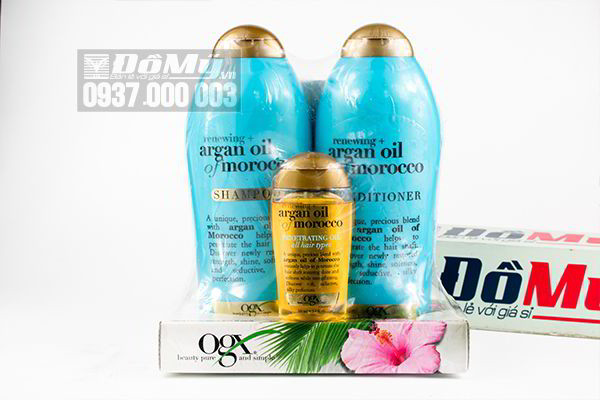 Bộ dầu gội & xả OGX Renewing Argan Oil Of Morroco Shampoo & Conditioner của Mỹ