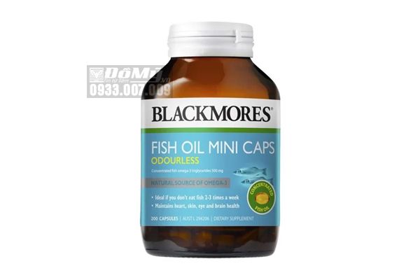 Viên uống Fish Oil Blackmores 200 viên (Mini Caps) của Úc