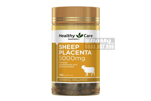 Viên Uống Nhau Thai Cừu Healthy Care Sheep Placenta (5000mg x 100 viên)