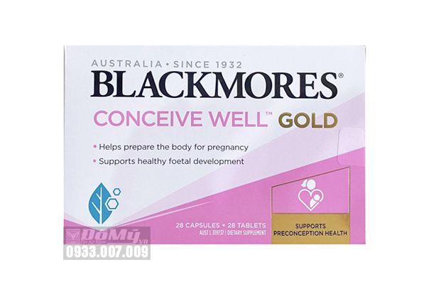 Viên uống tăng khả năng thụ thai Blackmores Conceive Well Gold 28 viên của Úc