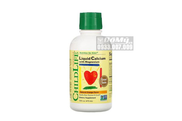Childlife® Liquid Calcium and Magnesium Orange của Mỹ 473 ml