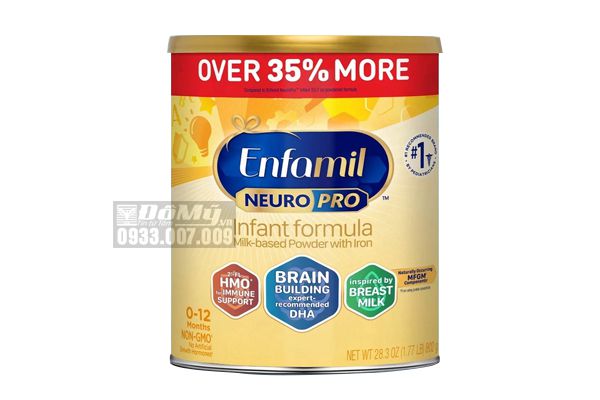 Sữa bột Enfamil Neuro Pro NON-GMO Infant Formula 802g
