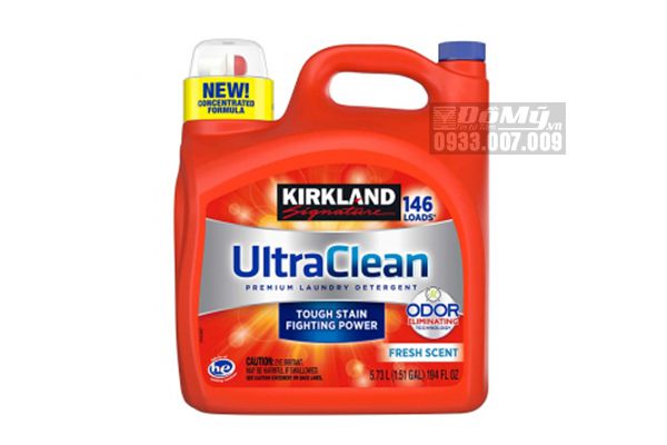 Nước giặt Kirkland Ultra Clean premium laundry detergent mỹ 5.73L