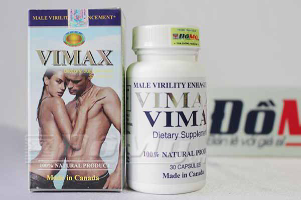 Viên uống Vimax Vimax Tăng kích thước dương vật - Lọ 30 viên - Canada