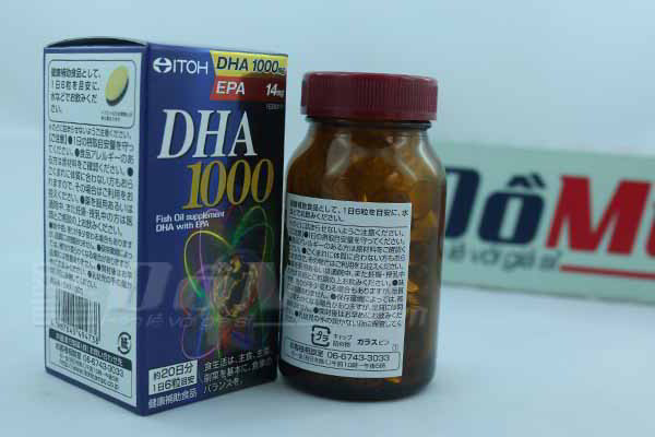 DHA 1000 (EPA14mg) viên uống bổ não, tăng cường trí nhớ, sáng mắt, bảo vệ tim mạch đến từ Nhật bản