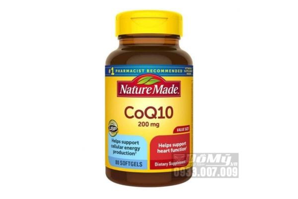Bổ sung CoQ10 tốt cho tim mạch Nature Made CoQ10 200mg 80 viên (viên)