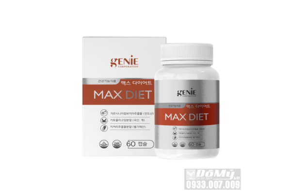 Viên uống giảm cân Genie Max Diet 60 viên Hàn Quốc