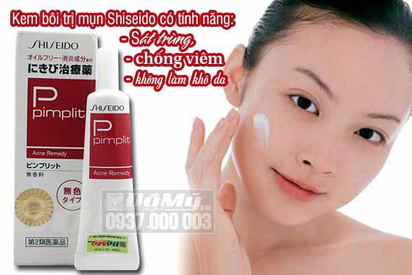 Sử dụng kem trị mụn Shiseido Pimplit có tốt không?