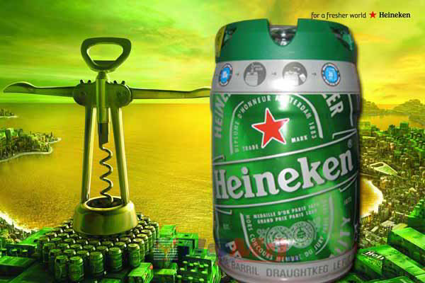 Bia Heineken giữ nguyên đuợc mùi vị tinh túy nhất và đặc trưng của bia.