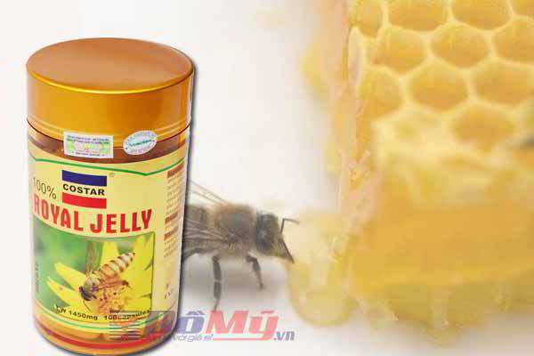 Sữa ong chúa làm đẹp da  Costar Royal Jelly 1450mg 100 viên của Úc