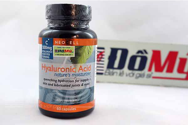 Viên Uống Bổ Khớp, Sáng Mắt và Dưỡng Da  Neocell Hyaluronic Acid 60 viên từ Mỹ